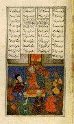 unknow artist, Iskander Meets with the Sages,from the Khamsa of Nizami